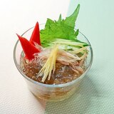 ところてんのもずく酢かけ☆おもてなし用・豪華版